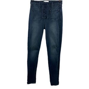 McGuire For Anthropologie Isabeli Lace Up Skinny Jeans Size 27